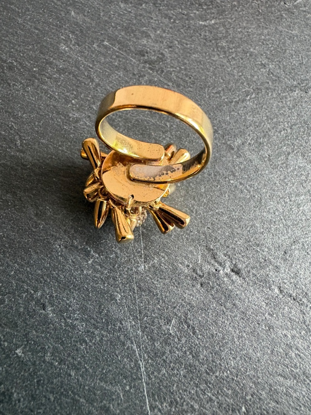 Stella & Dot Gold Renegade Cluster Ring - Picture 2 of 5